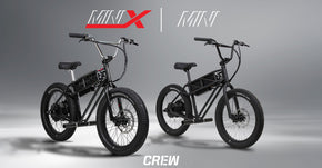 Introducing the Crew Mini & Mini-X: E-BMX Fun for Every Rider