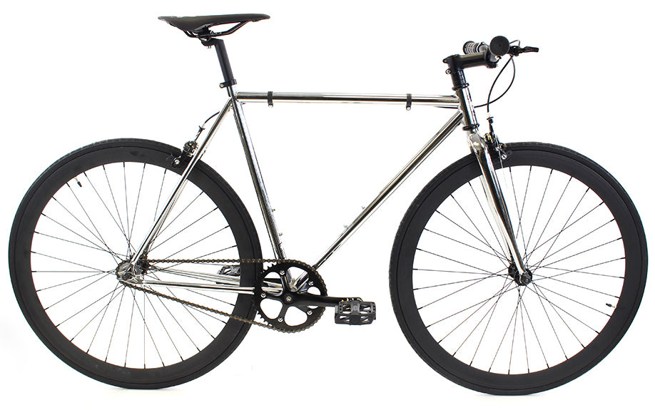 Golden Cycles Chrome Fixie Bike – City Grounds