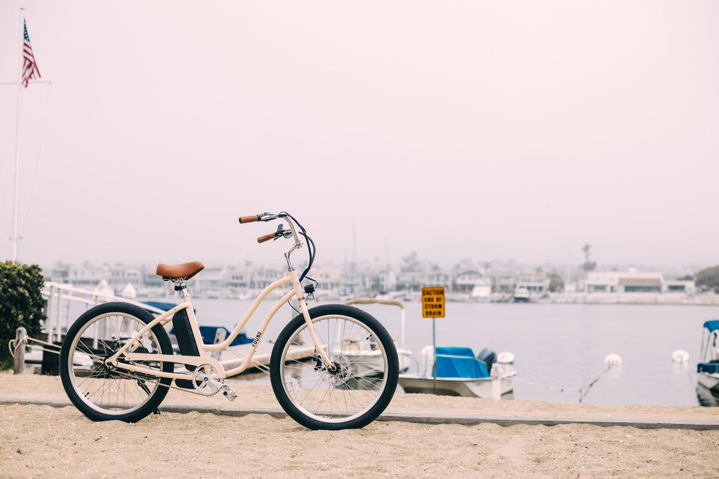 Found Classic Step Thru Electric Beach Cruiser