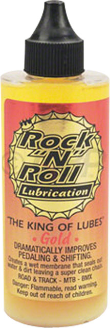 Rock-N-Roll Gold Lube Squeeze Bottle 4 oz.