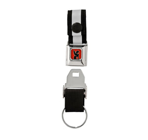 Chrome Mini Buckle Keychain